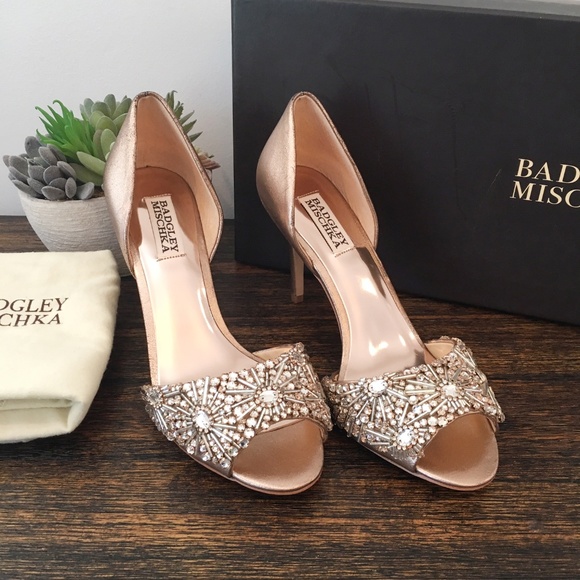 Euc Badgley Mischka Maria Pump Bridal 